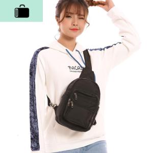 韩版女士胸包多袋休闲旅行小挎包轻便防水女包牛津尼龙胸前包简约NEW LAKE女斜挎包