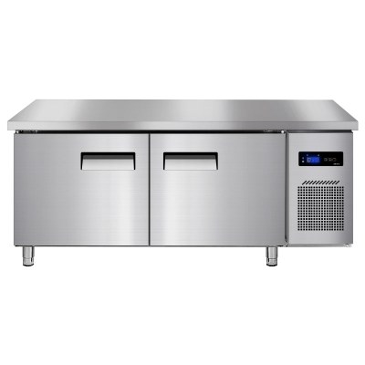 埃利斯(AILISI)1.5米冷冻不锈钢厨房工作台 商用冷柜 多功能酒店平冷冰柜 大容量奶茶店设备水吧台BD-1.5LT