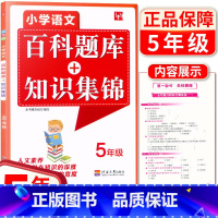 [正版]新版 津桥教育 小学语文 百科题库+知识集锦五年级上下全一册 小学生5年级上下册语文培优练习综合能力提升训练综合