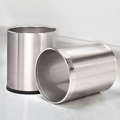 定制户外不锈钢分类脚踏垃圾桶收纳方形大容量带盖商用写字楼批发 双钢加厚豪华版