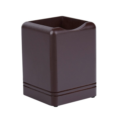 可定制实木笔筒办公室木质桌面收纳盒复古名片座印字印LOGO三维工匠1020特大单抽-