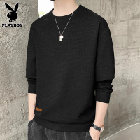 花花公子卫衣男士秋冬季新款大码圆领长袖打底衫潮牌宽松t恤男款