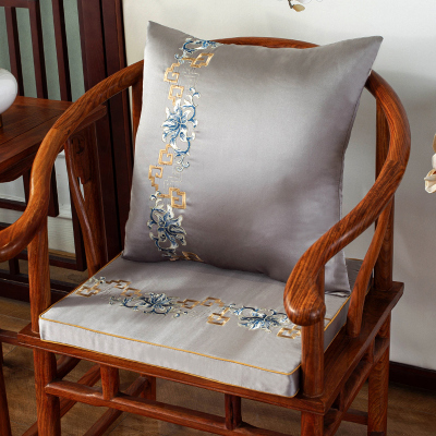 木儿家居中式红木茶椅坐垫实木家具餐桌椅海绵沙发垫防滑坐垫四季可用定制