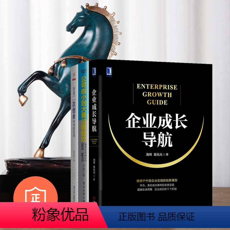 [正版]企业成长路线指导3本套:企业成长导航+公司由小到大要过哪些坎+企业二次创业成功路线图 管理类书籍管理科学企业管