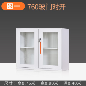 汉诺鑫威钢制文件矮柜资料档案柜收纳储物柜铁皮柜财务凭证柜办公柜