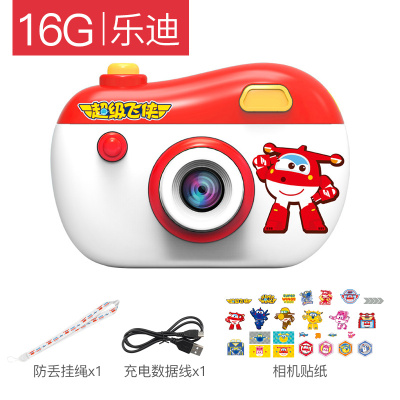超级飞侠儿童相机玩具可拍照录像宝宝数码卡通迷你小单反照相机正版授权超级飞侠[乐迪-含16G内存卡