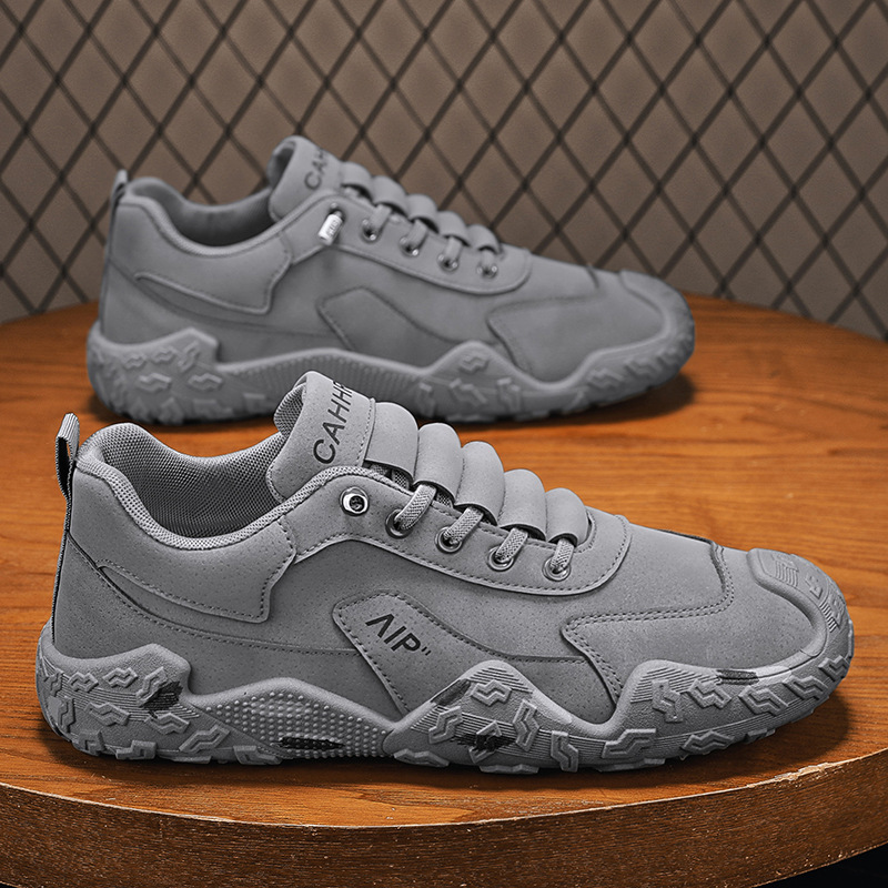 新款秋冬季男鞋高帮休闲运动鞋时尚百搭舒适防滑男士劳保潮鞋