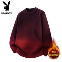 花花公子新款高品质新款2025年秋冬款圆领针织毛衣男