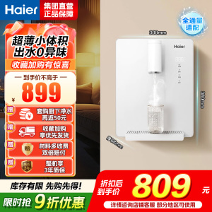 海尔(Haier)管线机净水设备 云朵温热款壁挂式净水器伴侣100%真沸腾0硅胶管路0异味饮水机直饮机HGRZ2312