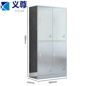 义尊 不锈钢更衣柜 4门 台