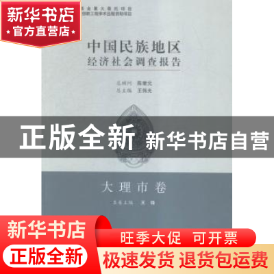 正版 中国民族地区经济社会调查报告:大理市卷 王锋 中国社会科学