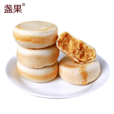 益品香-绿豆饼500g装绿豆馅饼1斤装整箱早餐面包好吃的零食品小吃肉松饼糕点休闲充饥夜宵