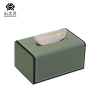 山之只 皮质纸巾盒 19*12.5*10cm 个