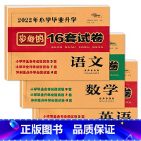 语文+数学+英语 [正版]2023年小学毕业升学必做的16套试卷语文数学英语小升初通用版68所6六年级总复习精选精练精解