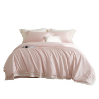 弗切尔珀榕 丝棉缎拼角长绒棉四件套