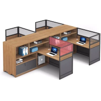 涵美大成 屏风工位四人位