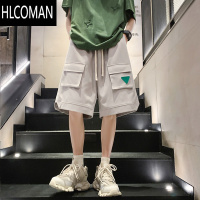 HLCOMAN工装运动短裤男夏季薄款美式潮流宽松篮球跑步健身休闲五分大裤衩