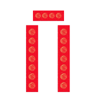 锦瑞星手写空白对联加厚5副32*180cm/包