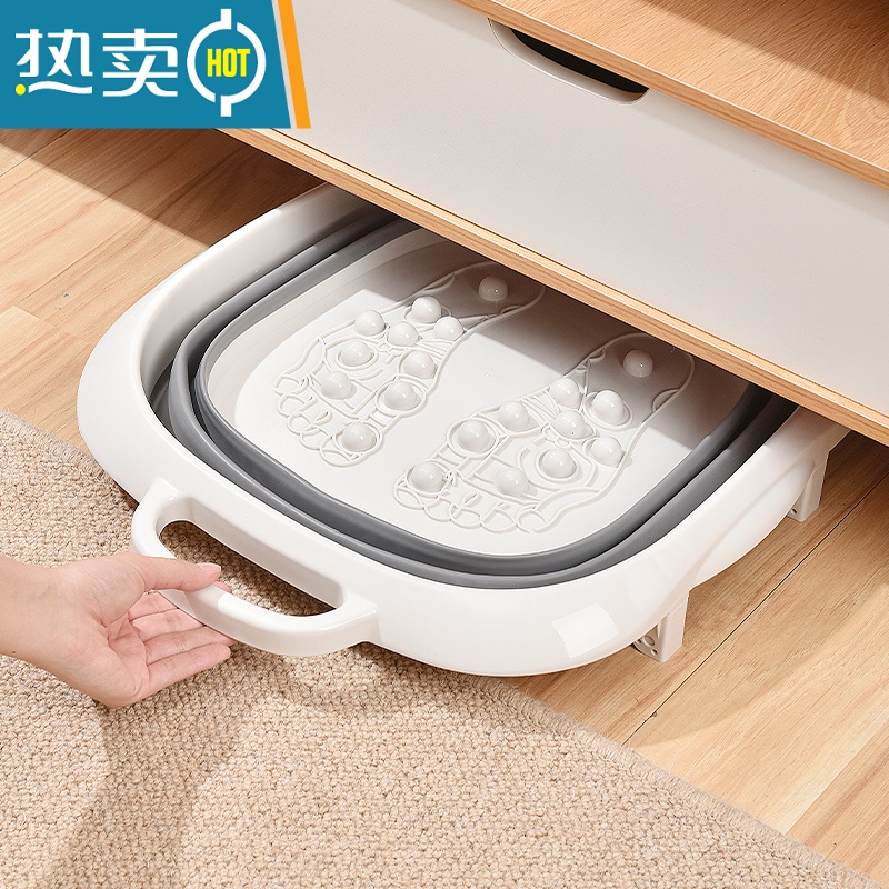 JING PING折叠泡脚桶泡脚盆家用过小腿养生足浴熏蒸洗脚器便携足浴盆