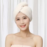 日式韩风成人浴帽干发帽男女长发短发吸水毛巾擦头发速干包头巾 三维工匠 韩式长帽-浅玫瑰