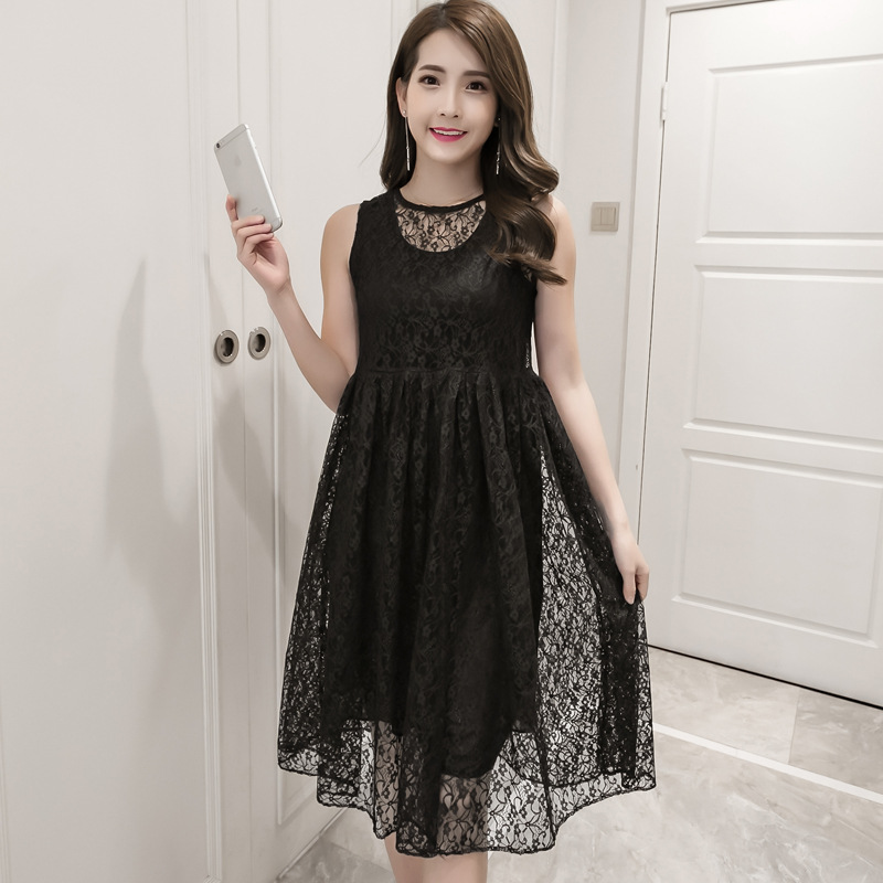 珂依舍2018春夏装新款孕妇装春夏 中长款孕妇装春装短袖背心孕妇夏装连衣裙潮