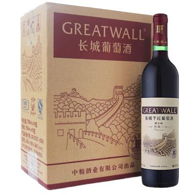 长城（GreatWall）干红葡萄酒国产红酒长城红酒特酿3解百纳干红葡萄酒750ml*6（整箱装）