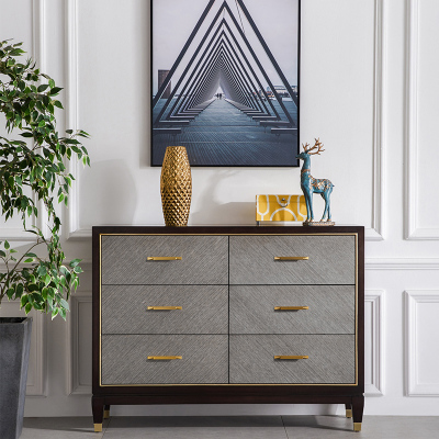 美帮汇美式斗柜轻奢实木六斗柜橱港式玄关客厅储物柜装饰柜收纳柜卧室