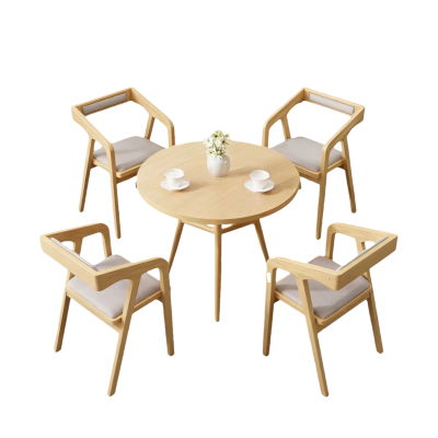 圆桌一桌四椅套