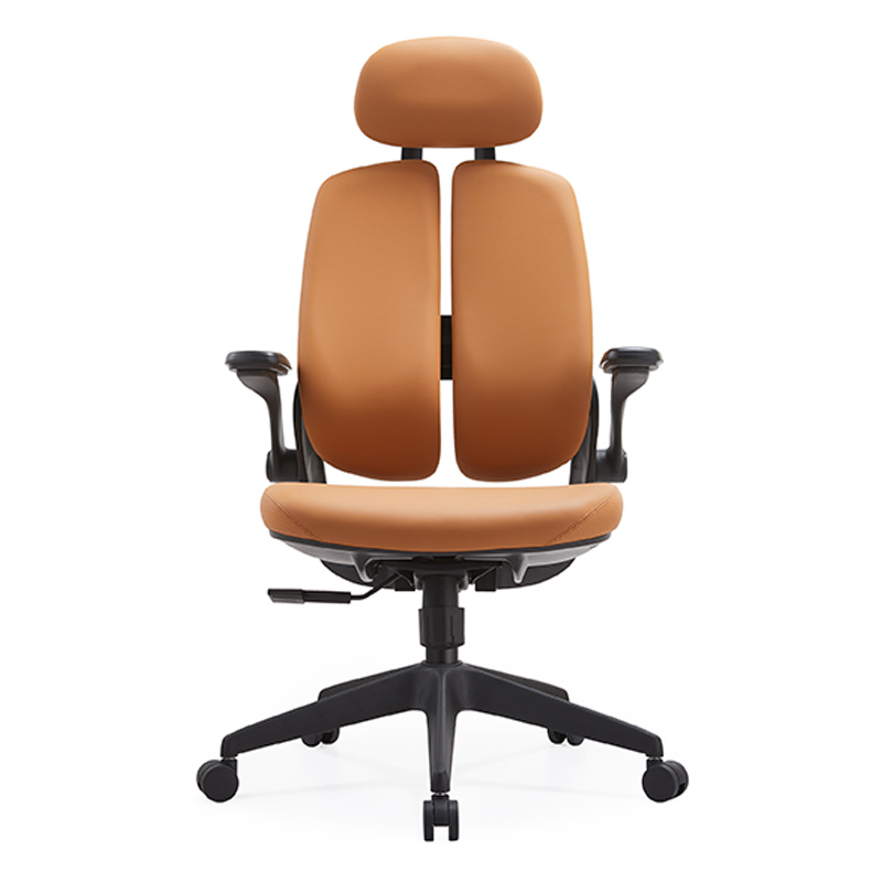 苏宁 质凡 双背人体工学电脑椅办公座椅靠背转椅带头枕/A2510