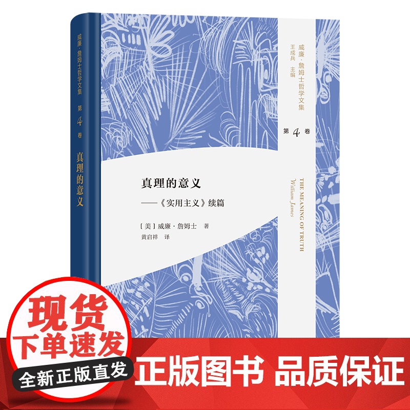 真理的意义 威廉·詹姆士哲学文集 第4卷 [美]威廉·詹姆士 著 黄启祥 译 商务印书馆