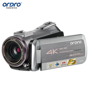 欧达(ORDRO) 标配版 直播摄像机 4K高清专业录像机 家用数码DV摄影机 VLOG视频会议婚庆拍摄 AZ50
