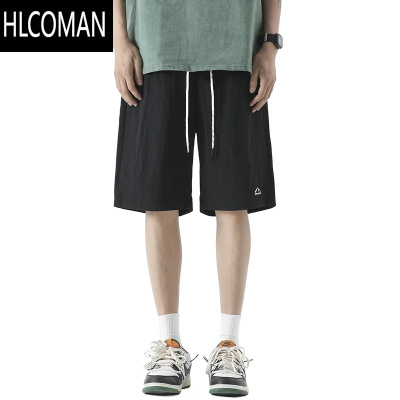 HLCOMAN[凉感冰丝]山系工装短裤男夏季2025运动裤宽松休闲五分裤子薄款