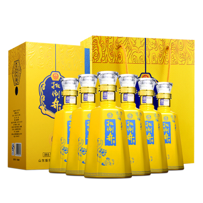 扳倒井52度十五500ml*6瓶礼盒装浓香型纯粮食酒配专属手提袋白酒整箱