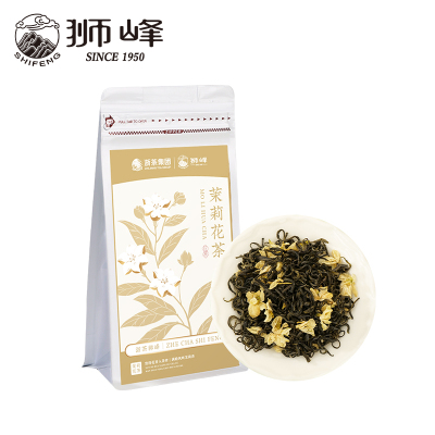 狮峰牌茉莉花茶浓香型广西横县茉莉冷泡绿茶叶袋装100g