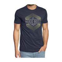 Hugo boss男士圆领短袖棉质T恤 时尚简约徽标设计休闲上衣25夏季新款