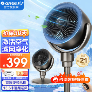 格力(GREE)空气循环扇FXDZ-20X62Bg3直流变频遥控电风扇家用摇头电扇涡轮换气扇对流风扇台式桌面两用落地扇