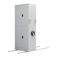 臻远 ZY-MJJA-01 手摇密集架移动档案柜钢制轨道密集柜 通双节 一列一组