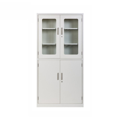 臻远实验室全钢柜 上玻下铁器皿柜