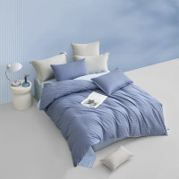 罗莱家纺碧海流云斜纹全棉四件套
