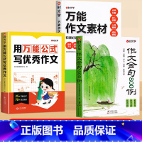 [全3册]万能公式+作文素材+金句800例 小学通用 [正版]用公式写作文小学生作文满分公式法专项训练一二三四五六年级模