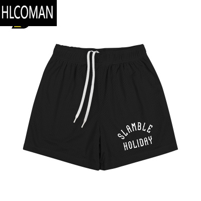 HLCOMAN夏季HOLIDAY双层网眼美式短裤男速干透气篮球运动裤五分裤
