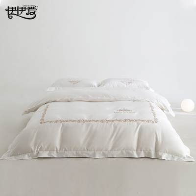 伊伊爱长绒棉苏珊系列花边四件套