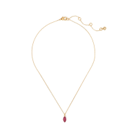 凯特·丝蓓(KATE SPADE)女士锁骨链精致百搭铜质锆石吊坠项链日常