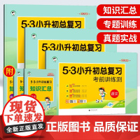 2024新版53小升初总复习语文数学英语全套人教版六年级下册试卷测试卷毕业总复习资料辅导书小升初真题卷53小升初总复习考