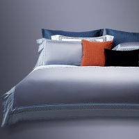 汉司家纺JF003 180*200cm 80s 臻奢四件套 纯棉 灰色
