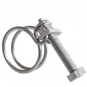 伟鹏双兴 不锈钢双钢丝喉箍卡箍管卡 25-29mm 个