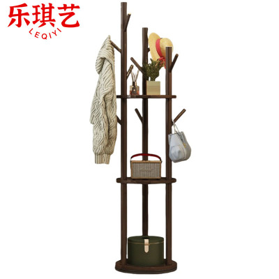乐琪艺 衣帽架 胡桃色 个