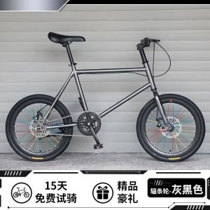 死飞自行车成年人山地实心胎碟刹新款公路赛车男女士学生儿童单车
