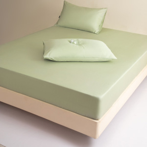 轻奢莱赛尔天丝床笠单件公主紫色冰丝床垫保护罩枕套三件套