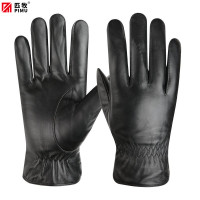 匹牧 PM-PST-013 真皮手套加绒保暖防风防滑 基本款黑色男款 均码 单位:双